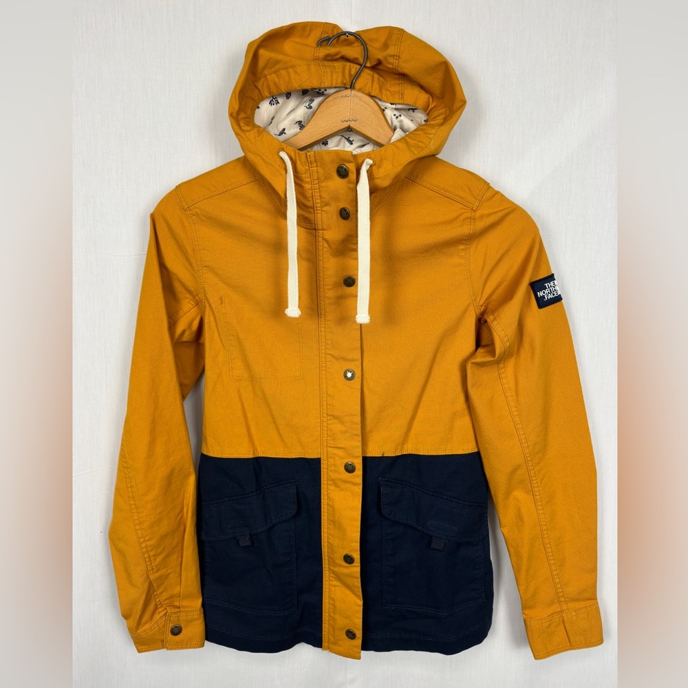 LIKE NEW The North Face Hooded Colorblock Utility Jacket WOMENS EXTRA SMALL